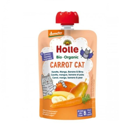 HOLLE Organic pouch puree carrot, mango and banana 100g