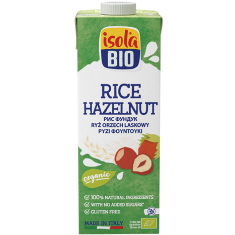 ISOLA BIO Био напитка ориз и лешник без глутен 1000ml