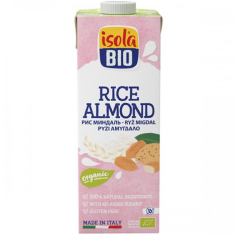 ISOLA BIO Gluten-free rice and almond organic drink 1000ml