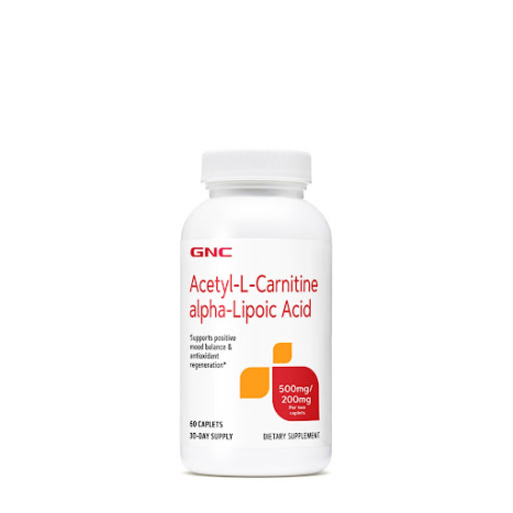 GNC ACETYL L-CARNITINE & ALPHA LIPOIC ACID Acetyl L Carnitine Alpha Lipoic acid x 60 capl 043114