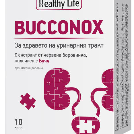 HEALTHY LIFE BUCCONOX for the health of the urinary tract x 10 caps
