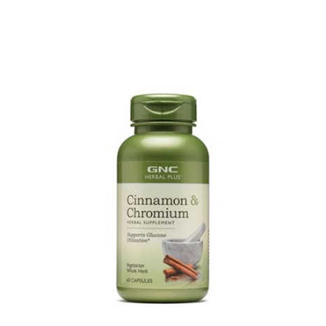 GNC CINNAMON & CHROMIUM regulates blood sugar levels x 60caps 184802