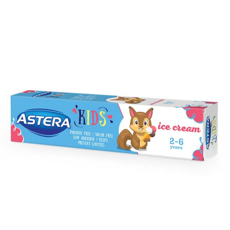 ASTERA KIDS ICE CREAM детска паста за зъби 2-6г 50ml