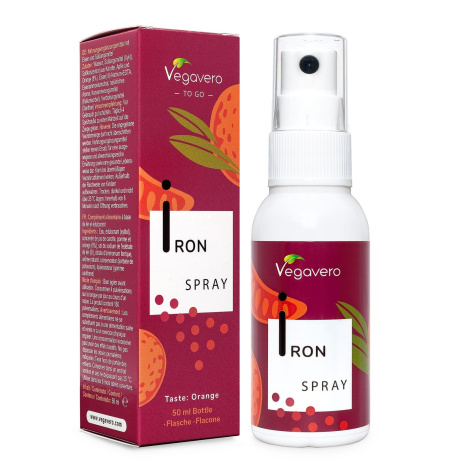 VEGAVERO IRON oral spray iron source with orange flavor 50ml