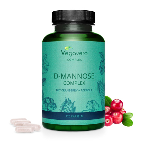 VEGAVERO D-MANNOSE COMPLEX Mit Cranberry+Acerola natural formula for the urinary tract x 120 caps