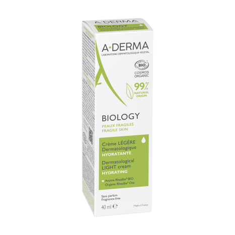 A-DERMA BIOLOGY dermatologically hydrating light cream 40ml