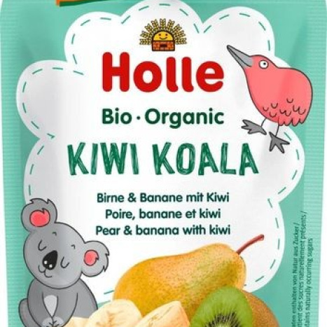 HOLLE Organic pouch puree pear and banana with kiwi 100g