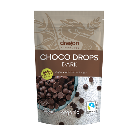 DRAGON SUPERFOODS Dark chocolate drops 200g