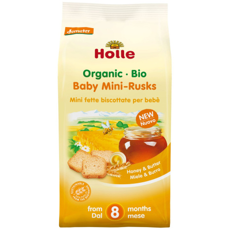 HOLLE Organic mini rusks for babies 100g