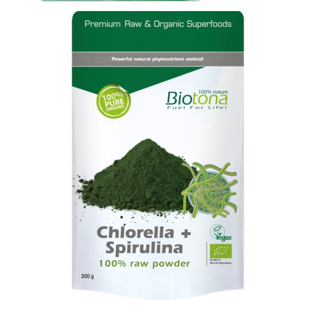 BIOTONA Chlorella + Spirulina organic 200g