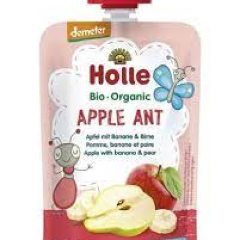 HOLLE Organic pouch puree apple, banana and pear 100g