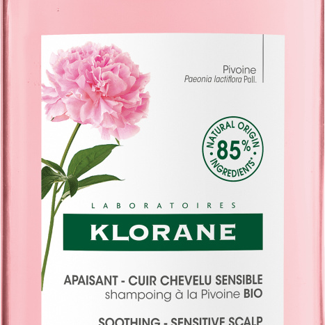 KLORANE shampoo for irritated scalp and itching with organic peony 400ml