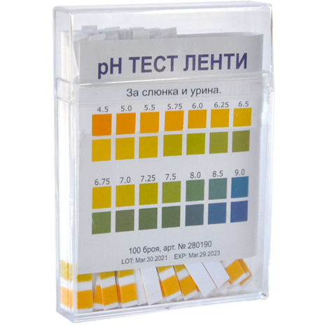 WATER FOR HEALTH PH test strips x 100