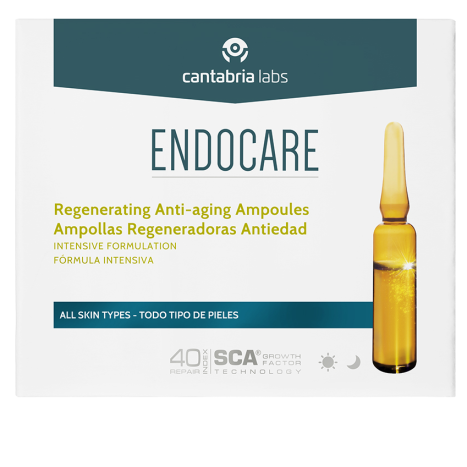 ENDOCARE ESSENTIAL Regenerating and restoring ampoules suitable for after procedures and skin damage 7 x 1ml /6303C