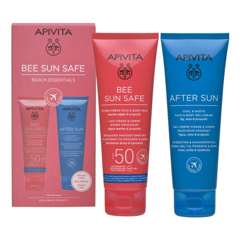 APIVITA PROMO BEE SUN SAFE Hydrating refreshing face and body cream SPF50 100ml + Soothing and cooling after sun cream 100ml