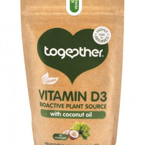 TOGETHER HEALTH VITAMIN D3 with coconut oil x 30 caps