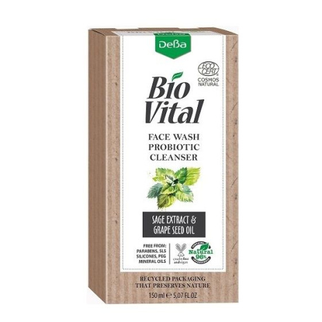 DEVA Bio Vital face wash gel with pro and prebiotics 18+ 150ml