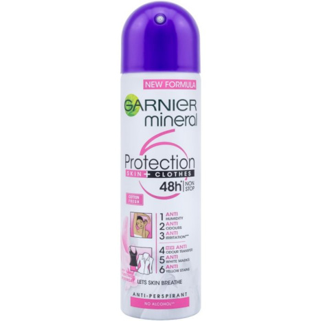 GARNIER DEO PROTECT 6 COTTON FRESH Deodorant spray 150ml