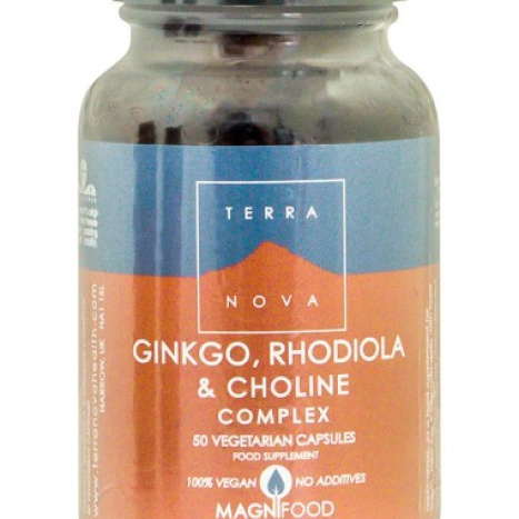 Terra Nova Ginkgo, Rhodiola & Choline Complex - 50 capsules