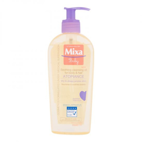 MIXA BABY ATOPICALM Baby oil for washing hair and body 250ml