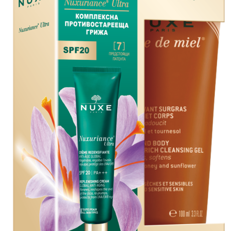 NUXE PROMO NUXURIANCE ULTRA SPF20 cream 50ml + REVE DE MIEL cleansing gel 100ml