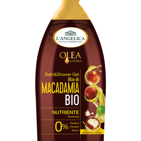 L'ANGELICA OLEA NATURA shower gel and bath foam with organic macadamia oil 500ml