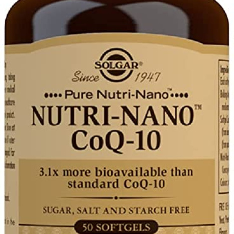 SOLGAR NUTRI-NANO CoQ-10 3.1 x 50 soft gels caps