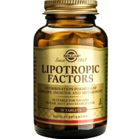 SOLGAR LIPOTROPIC FACTORS Lipotropic factors for weight control x 100 tabl