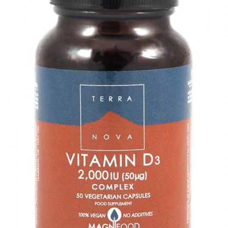 Terra Nova Vitamin D3 2000iu (50µg) Complex - 50 caps