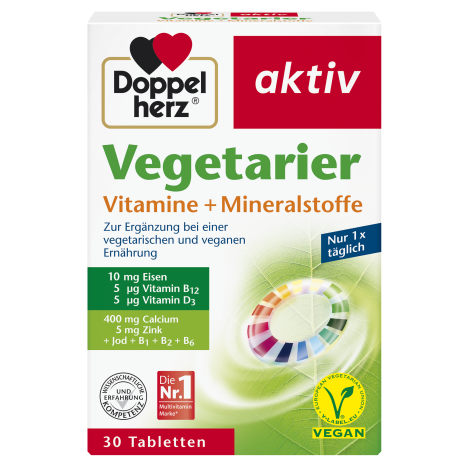 DOPPELHERZ AKTIV Витамини за вегетарианци х 30 tabl