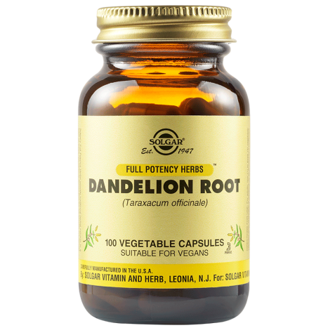 SOLGAR DANDELION dandelion root for the liver x 100 caps