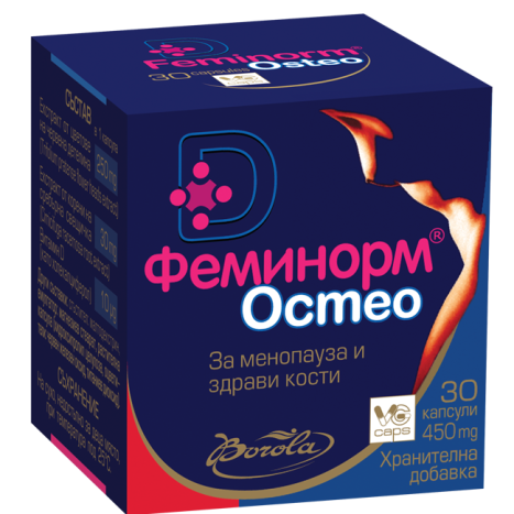 BOROLA FEMINORM OSTEO For menopause and healthy bones 450mg x 30 caps