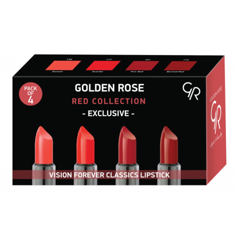 GOLDEN ROSE Lipstick set VISION RED COLLECTION