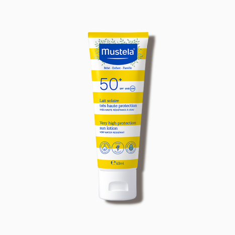 MUSTELA SUN SPF50+ sunscreen face lotion 40ml