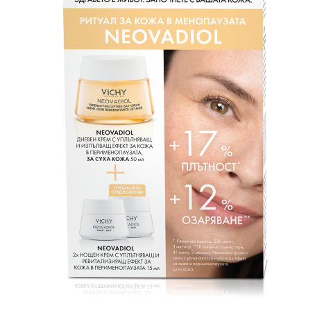 VICHY PROMO NEOVADIOL PERI-MENOPAUSE cream dry skin 50ml + Night 15ml