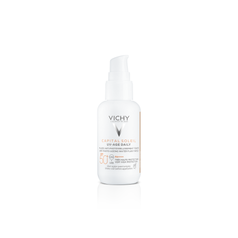 VICHY SOLEIL UV-AGE SPF50+ оцветен флуид за лице против фотостареене 40ml