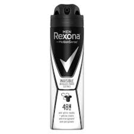 REXONA Men Invisible Black & White deodorant spray for men 150ml