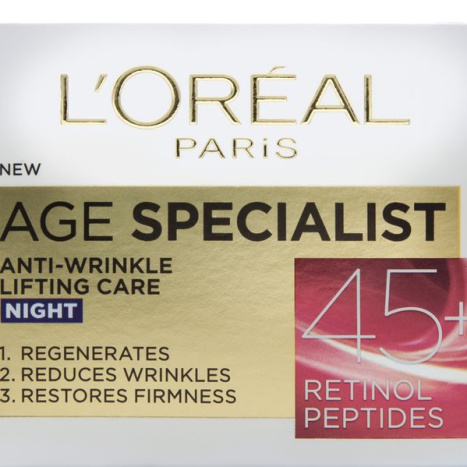 LOREAL AGE SPECIALIST 45+ anti-wrinkle night cream 50ml