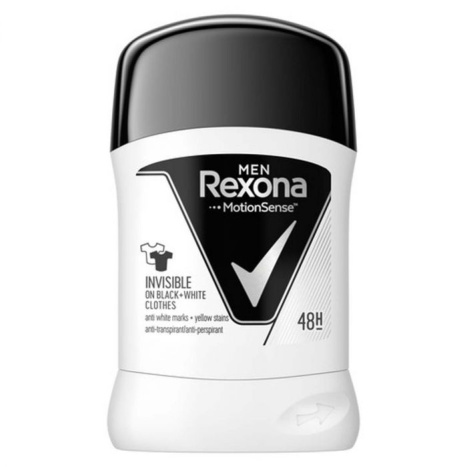 REXONA Men Invisible Black & White deodorant stick for men 50g
