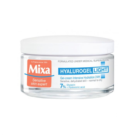MIXA HYALUROGEL LIGHT face gel-cream with hyaluronic acid for sensitive and normal skin 50ml