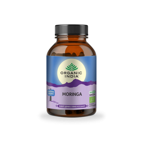 ORGANIC INDIA ORGANIC MORINGA Moringa source of vitamins and minerals 350mg x 90 caps