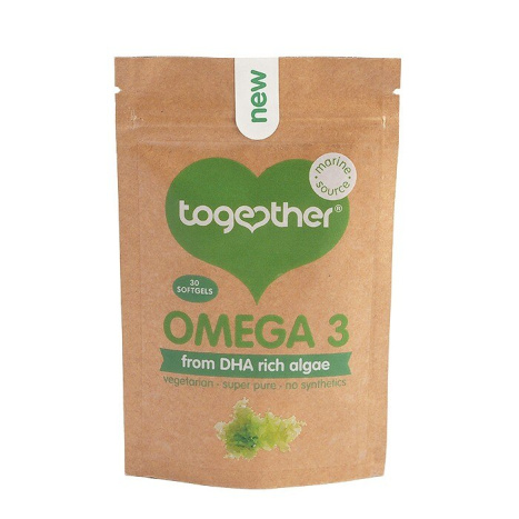 TOGETHER HEALTH OMEGA 3 from DHA&EPA from algae x 30 Softgels