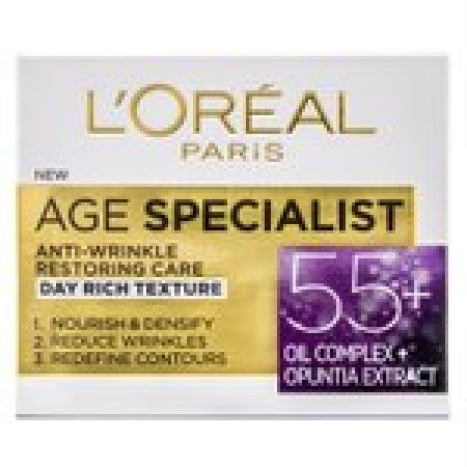 LOREAL AGE SPECIALIST 55+ day anti-wrinkle cream 50ml