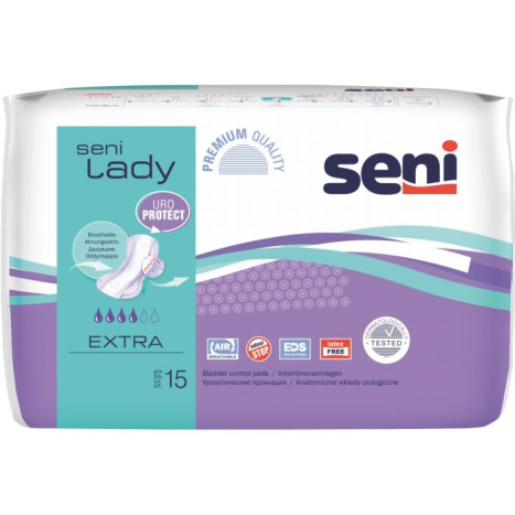 SENI LADY EXTRA sanitary napkins x 15