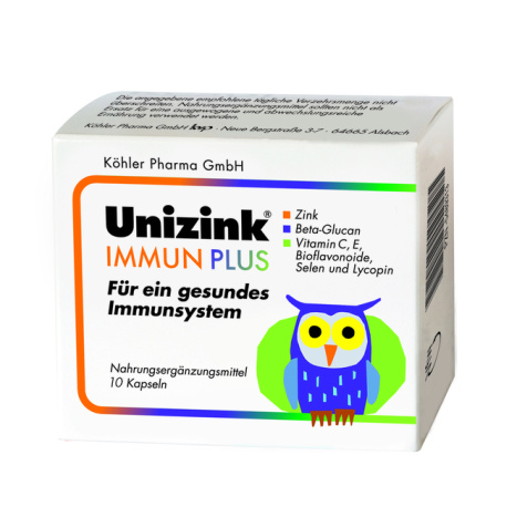 KOEHLER PHARMA UNIZINK IMUN PLUS for strong immunity x 10 caps