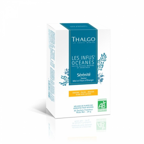 THALGO INFUSIONS Les Infus`Oceanes BIO Serenite Soothing organic tea with the aroma of honey and orange blossom x 20 sach