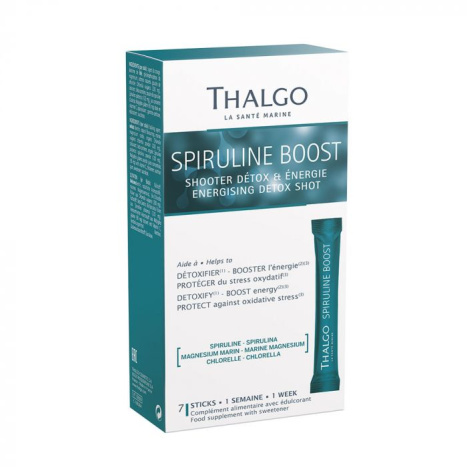 THALGO SPIRULINE BOOST Spiruline Boost Detoxifying and energizing drink with spirulina and vitamin C 4g x 7