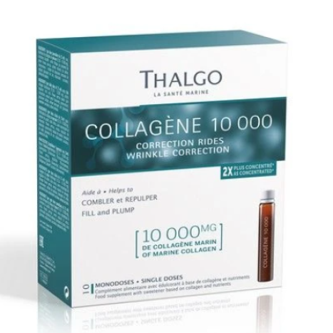THALGO HYALU-PROCOLLAGENE Collagene 10,000 Ampoules with collagen and hyaluronic acid 25ml x 10