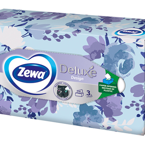 ZEWA FACIAL DELUX DESIGN face towels x 90