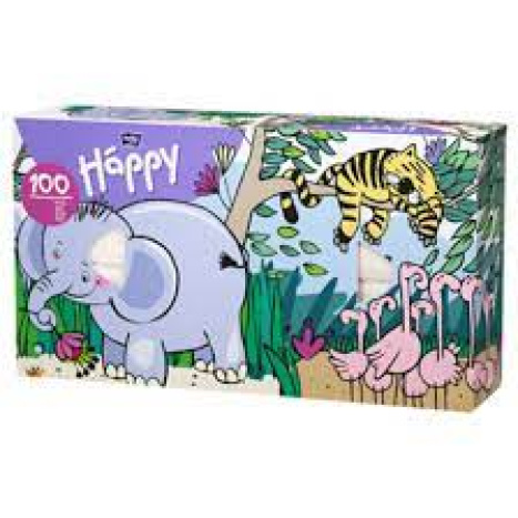 BELLA BABY HAPPY dry wipes in box x 100